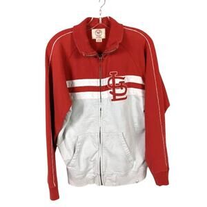 '47 Brand St Louis Cardinals L Full Zip Jacket MLB 100% Cotton
